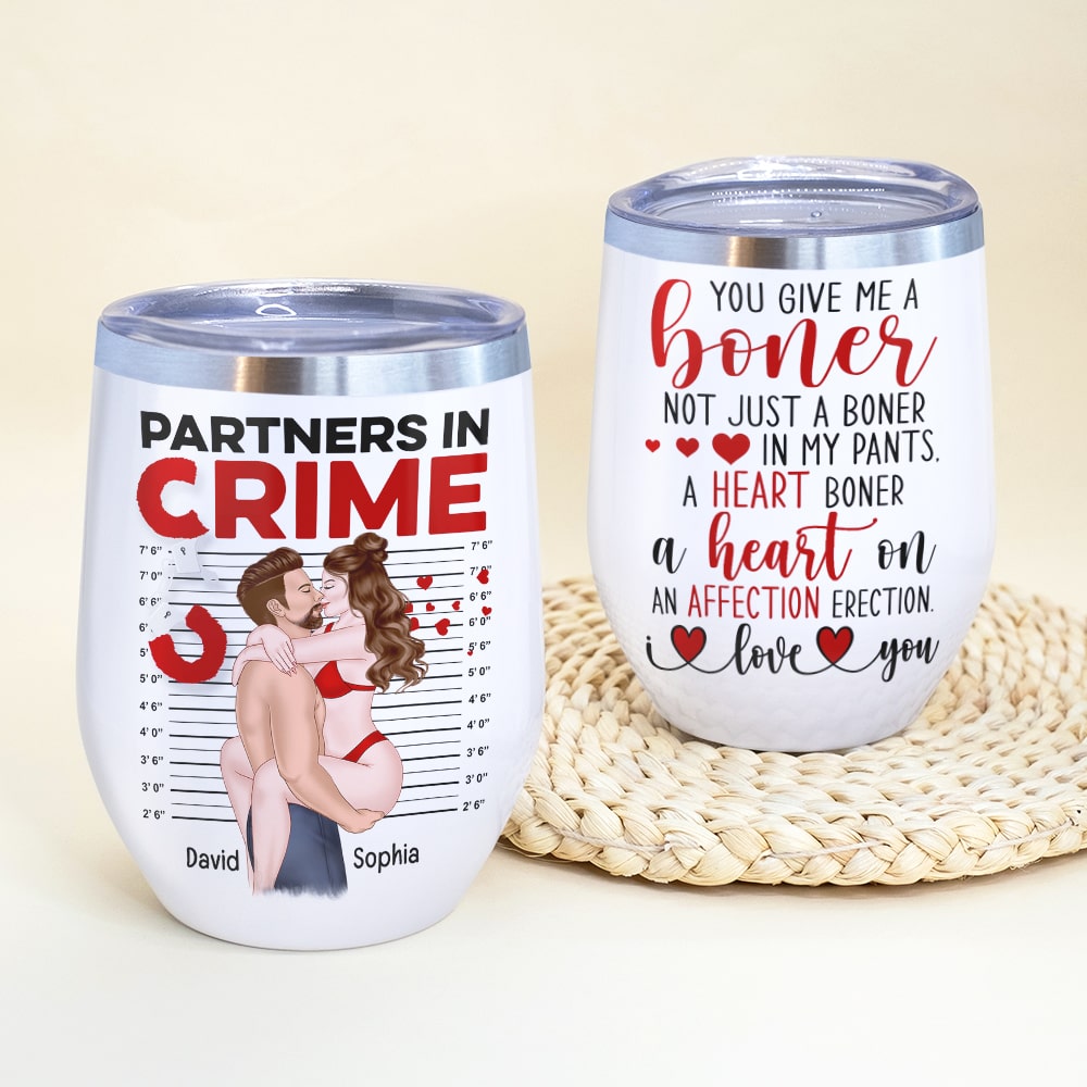 You Give Me A Boner- Gift For Couple-Personalized Coffee Mug