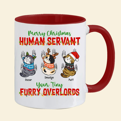 Merry Christmas-Personalized Accent Mug- Gift For Cat Lover- Christmas Gift