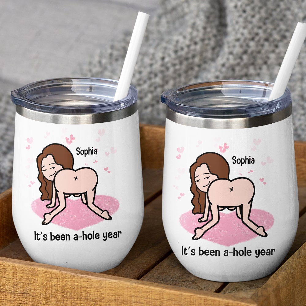 It's Been A-Hole Year Personalized Mug, Gift For Couple, Couple Anniversary Gift, Funny Couple Mug