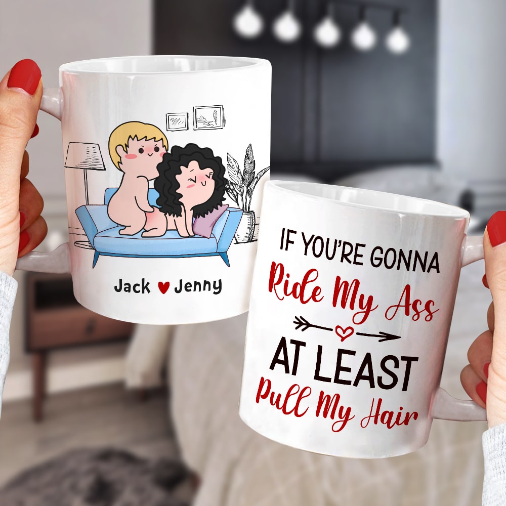 At Least Pull My Hair-Gift For Couple-Personalized Coffee Mug-Funny Couple Mug