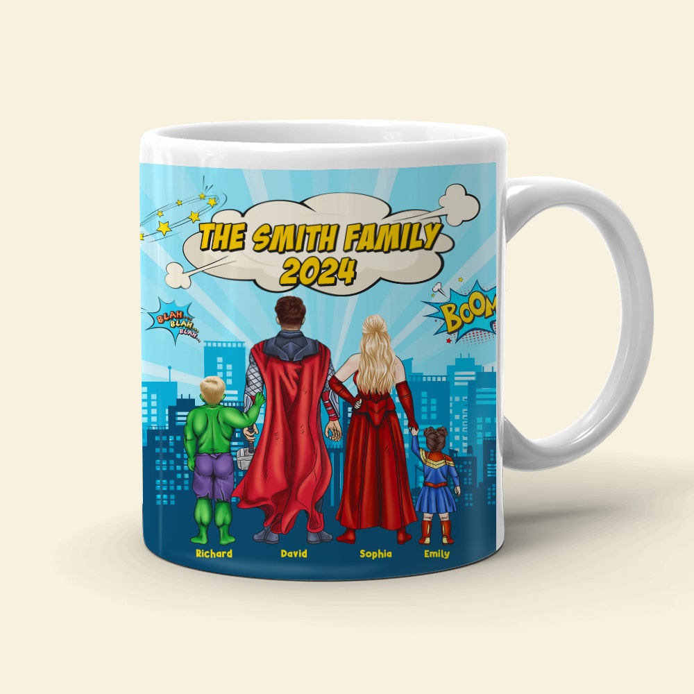 Family-Personalized White Edge-to-edge mug-Gift For Family- Family Coffee Mug-02acqn151223tm