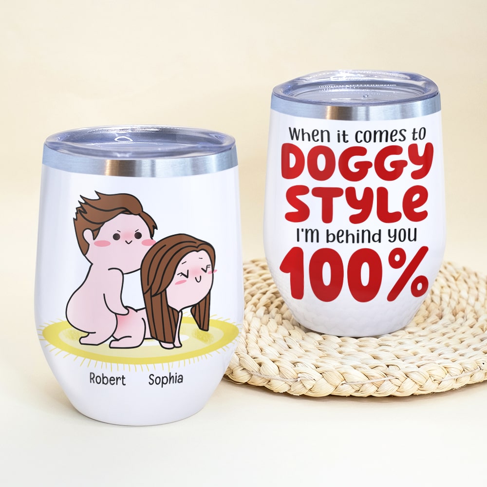 I'm Behind You 100%-Gift For Couple-Personalized Coffee Mug-Funny Couple