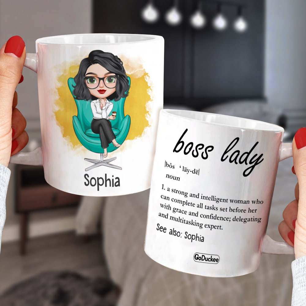Boss Lady Definition Personalized Mug Gift For Her