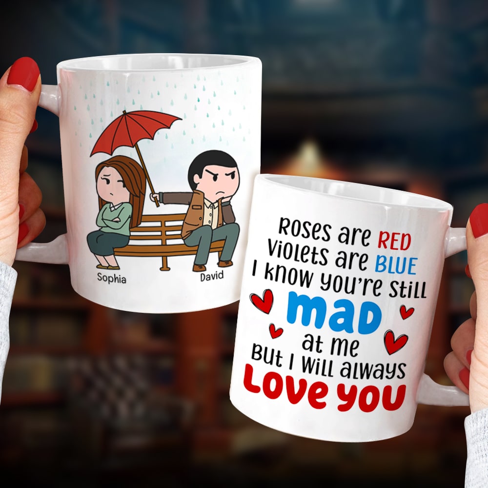 I Will Always Love You- Gift For Couple-Personalized Coffee Mug- Couple Coffee Mug