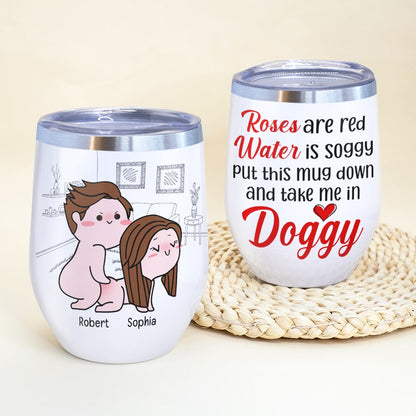 Put This Mug Down And Take Me In Doggy-Gift For Couple-Personalized Coffee Mug-Funny Couple