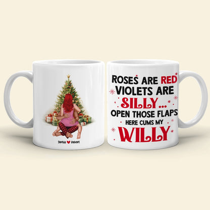 Couple, Roses Are Red Here, Personalized Coffee Mug, Christmas Gifts For Couple