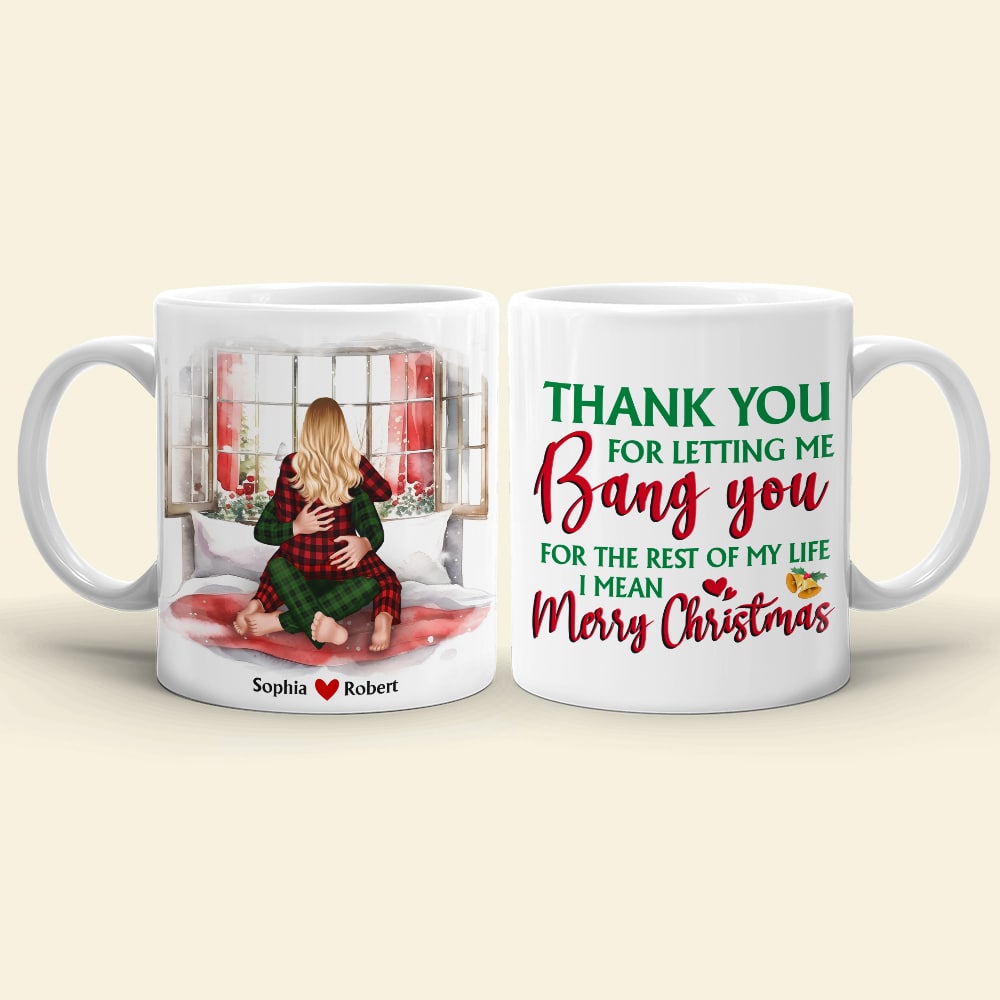 Couple, I Mean Merry Christmas, Personalized Coffee Mug, Christmas Gifts For Couple