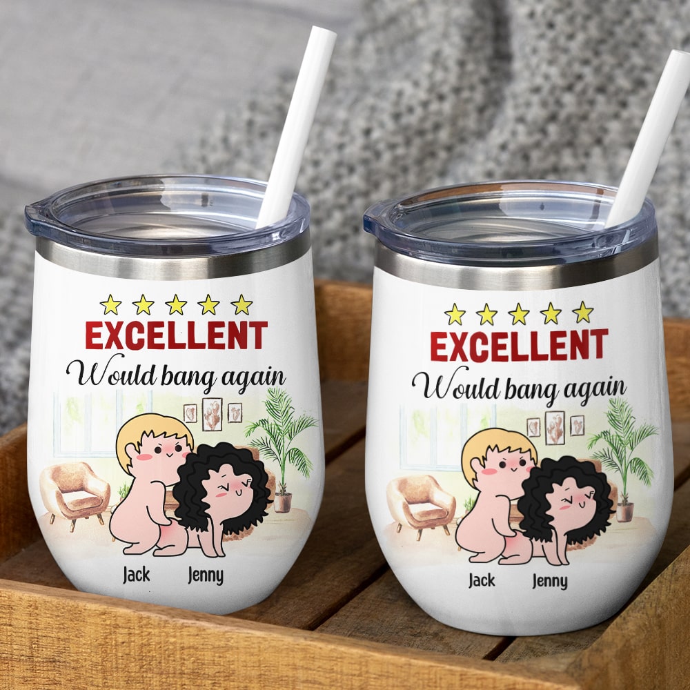 Excellent Would Bang Again - Personalized Couple Mug - Gift For Funny Couple
