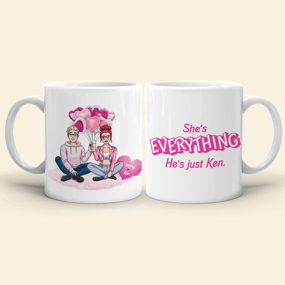 The Couple, She's Everything, Personalized Coffee Mug, Gift For Couple, 05HTPO041223HH