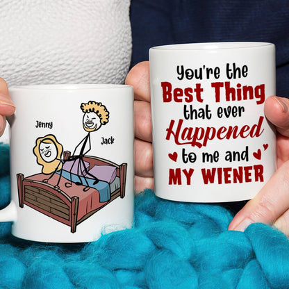 Couple, You're The Best Thing That Ever Happened To Me, Personalized Mug, Couple Mug