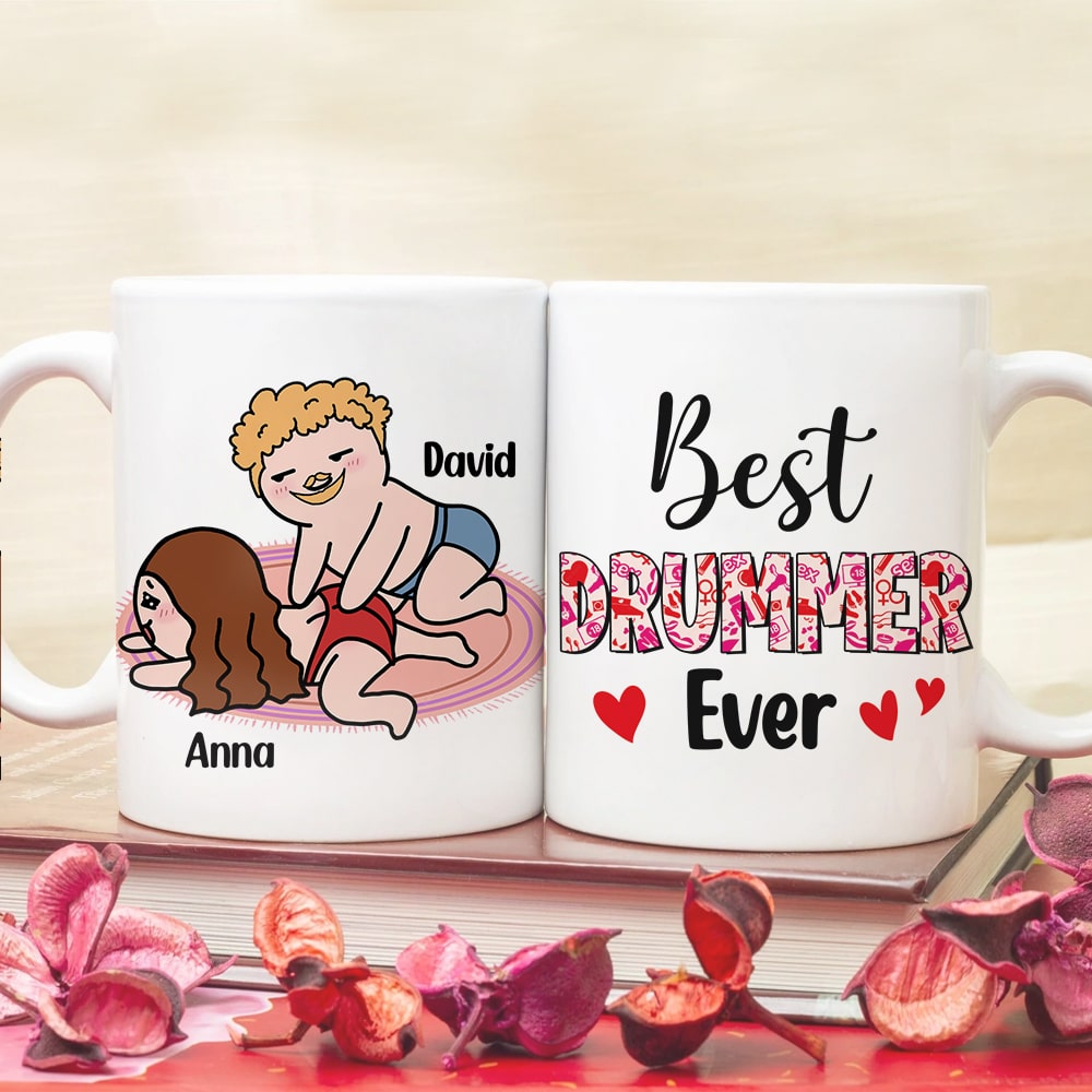 Best Drummer Ever Personalized Funny Coffee Mug Gift For Couple