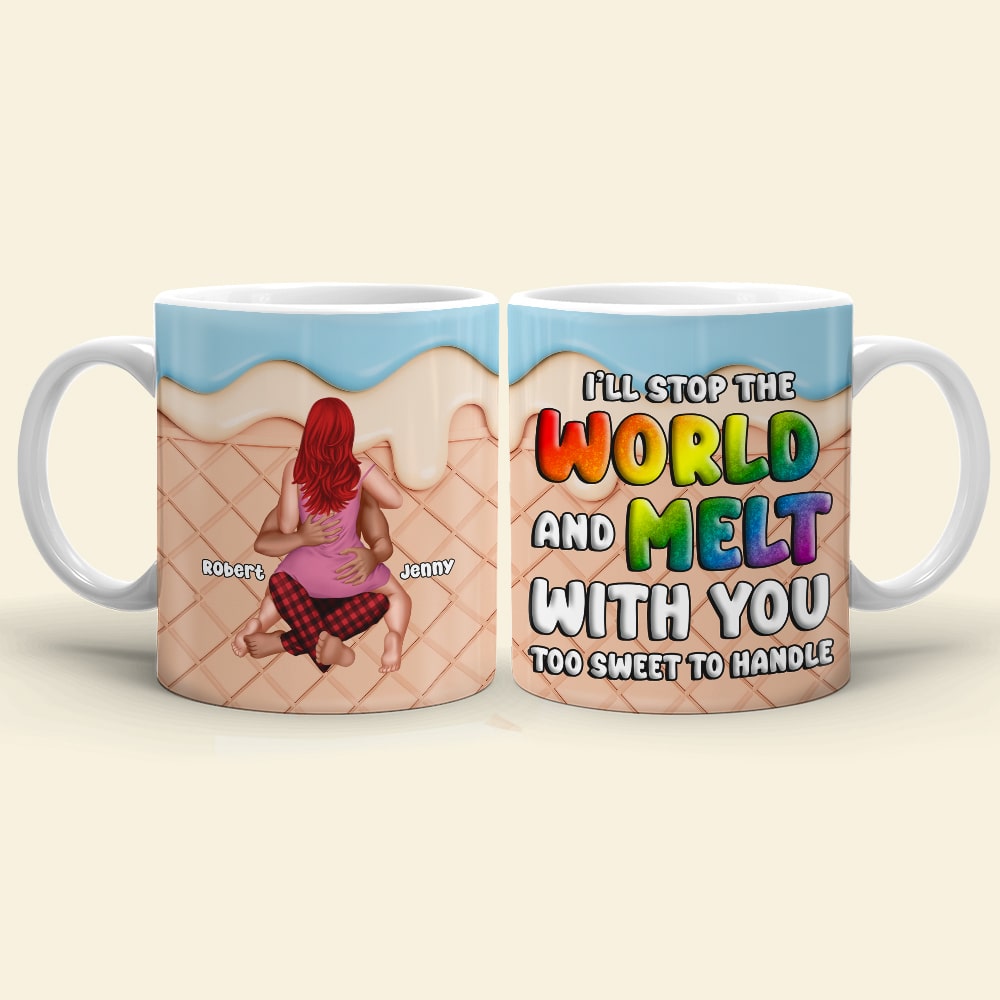 The Couple, I'll Stop the World and Melt with You, Personalized Mug, Christmas Gifts For Couple