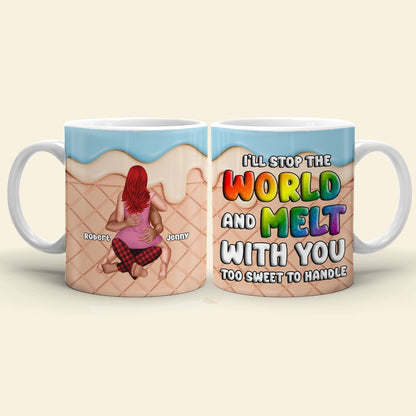 The Couple, I'll Stop the World and Melt with You, Personalized Mug, Christmas Gifts For Couple