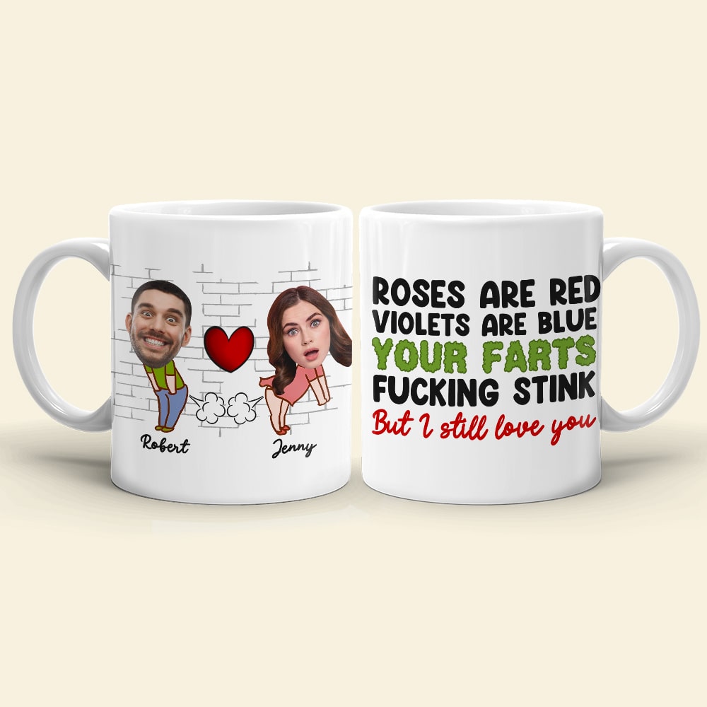 Fart Couple, Personalized Coffee Mug, Valentine Gifts, Gifts For Couples