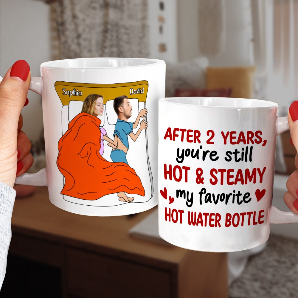 Hot and steamy, Custom Photo Coffee Mug, Valentine Gifts, Gifts For Couples