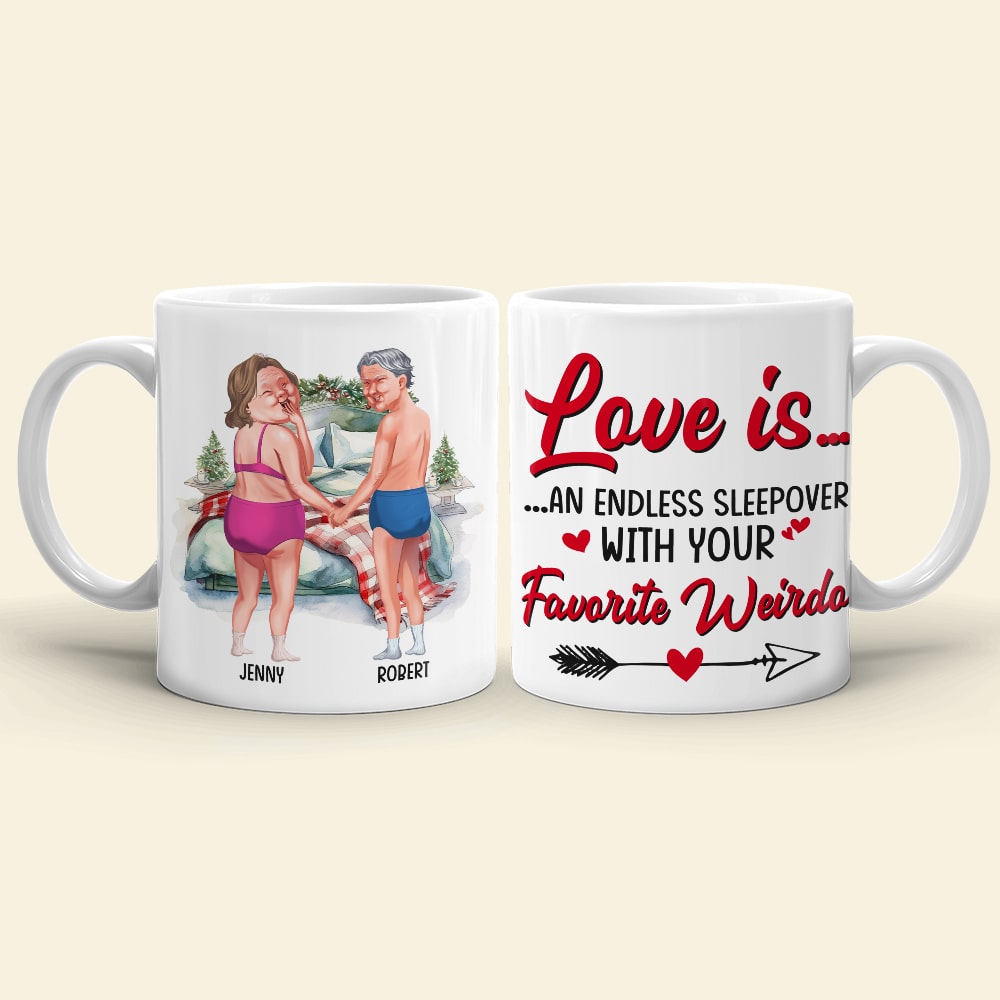 Couple, An Endless Sleepover, Personalized Coffee Mug, Christmas Gifts For Couple