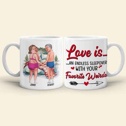 Couple, An Endless Sleepover, Personalized Coffee Mug, Christmas Gifts For Couple