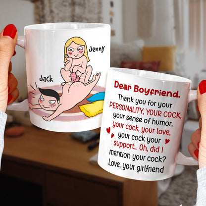 Thank You For Your Personality-Gift For Couple-Personalized Coffee Mug- Funny Couple