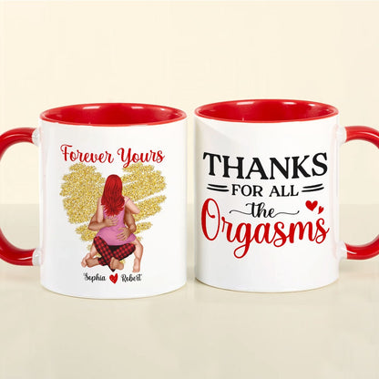 Couple, Thanks For All, Personalized Accent Mug, Christmas Gifts For Couple
