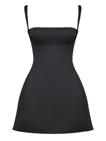 Backless Charmaine Romantic Mini Dress