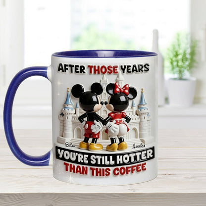 MkMo Magic Mouse You're Still Hotter Than This Coffee - Personalized Accent Mug - Gift For Couple, Fan Movies HH01
