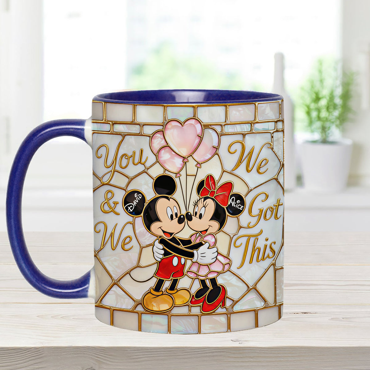 MkMo Magic Mouse You And Me We Got This - Personalized Accent Mug - Gift For Couple, Fan Movies HH01