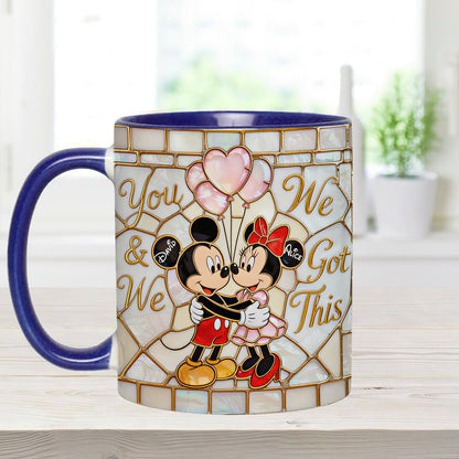 MkMo Magic Mouse You And Me We Got This - Personalized Accent Mug - Gift For Couple, Fan Movies HH01
