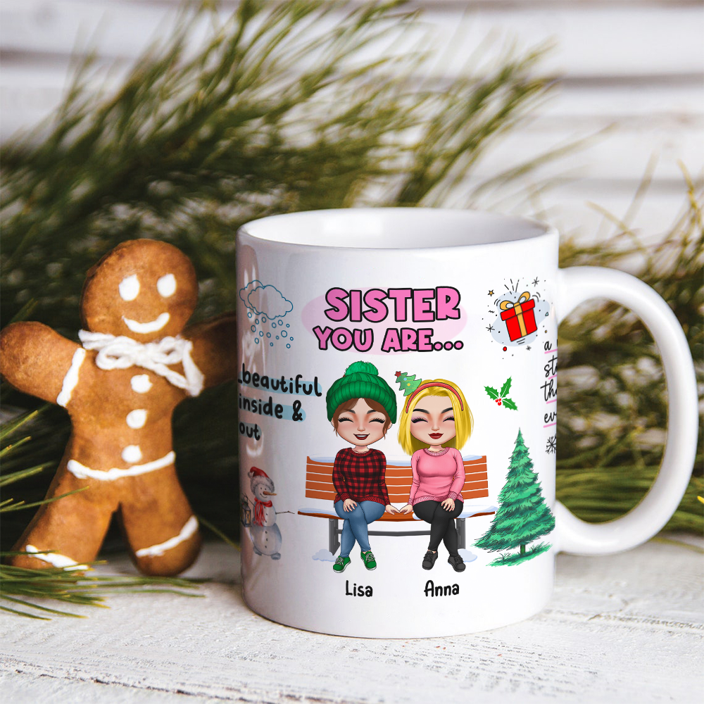 Always My Sister Forever My Friend- Personalized Coffee Mug- Gift For Sister- Christmas Gift