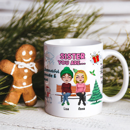 Always My Sister Forever My Friend- Personalized Coffee Mug- Gift For Sister- Christmas Gift