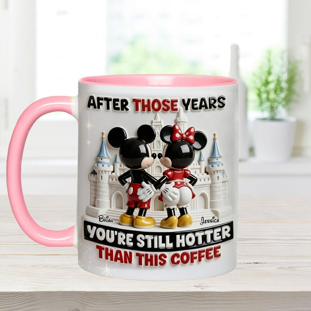 MkMo Magic Mouse You're Still Hotter Than This Coffee - Personalized Accent Mug - Gift For Couple, Fan Movies HH01