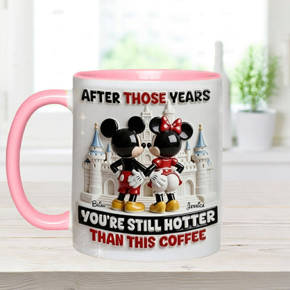 MkMo Magic Mouse You're Still Hotter Than This Coffee - Personalized Accent Mug - Gift For Couple, Fan Movies HH01
