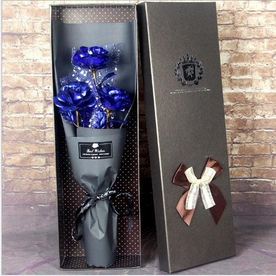24K Golden Foil Rose Bundle