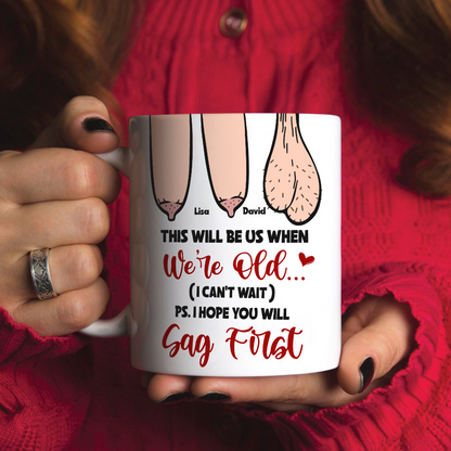 Funny Old Couple-This Will Be Us When We're Old Personalized Couple Mug