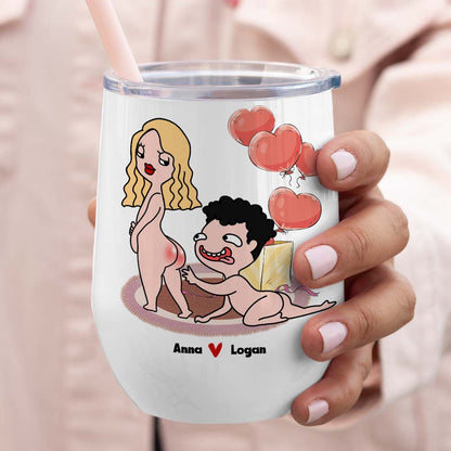 I Wanna See It Touch It, I Love Your Butt Personalized Mug, Funny Gift For Couple