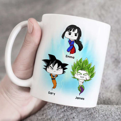 Dada's Best Shots, Gift For Dad, Personalized Mug, Funny Sperm Kids Mug 04TOHN140923HA
