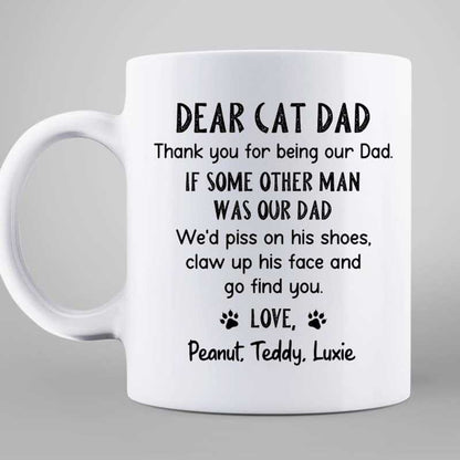Thank You Cat Dad Backpack Personalized Mug