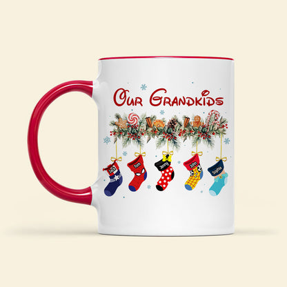 Grandma's Little Grandkid Socks 01natn301023 Personalized Accent Mug