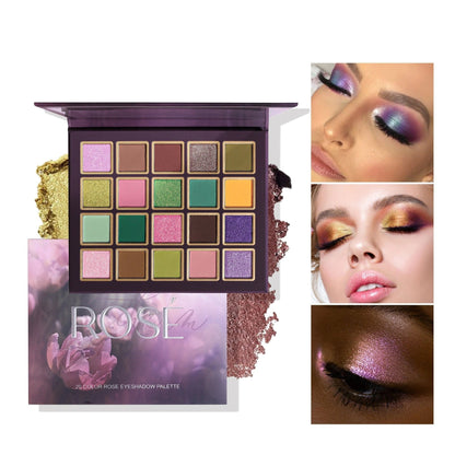 20 Colors Rose Eyeshadow Palette Rich Pigmented Shades For Stunning Eye Makeup Looks