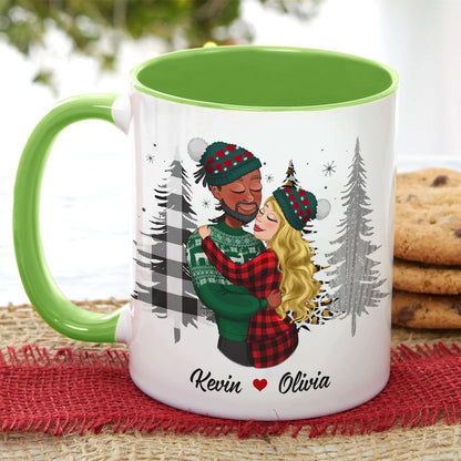 A Hug In A Mug - I Love You, Personalized Accent Mug, Gifts For Couple