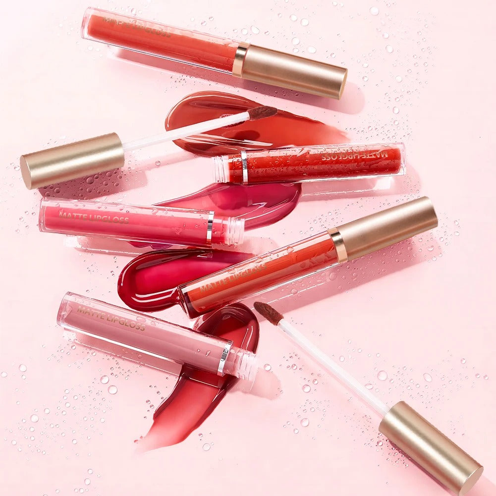Matte Lip Gloss Ab Two Sets - Non-Staining Cup Mouth Red Lip Gloss