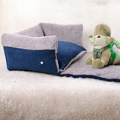 Flip-Out Pet Bed With Extendable Sleep Mat