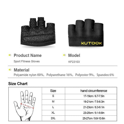Gripforce Gym Gloves - Breathable Anti-Slip Fitness Gloves For Weightlifting, Yoga, & Cycling