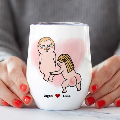 My Wife Loves My Cock, Personalized Naughty Couple Mug Wine Tumbler Accent Mug