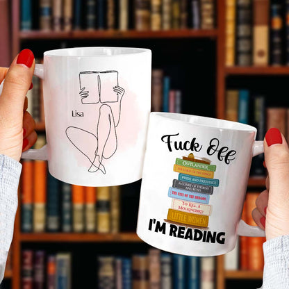 I'm Reading, Reading Book White Mug Gift