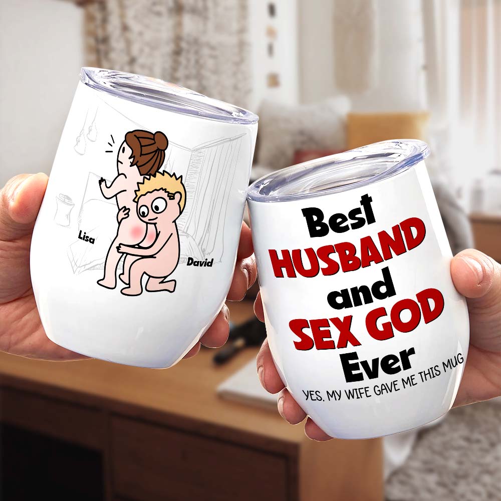 Best Couple Make Love, Personalized Naughty Couple Mug Wine Tumbler Accent Mug