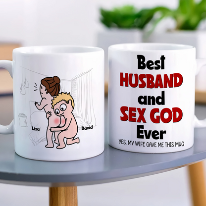 Best Couple Make Love, Personalized Naughty Couple Mug Wine Tumbler Accent Mug