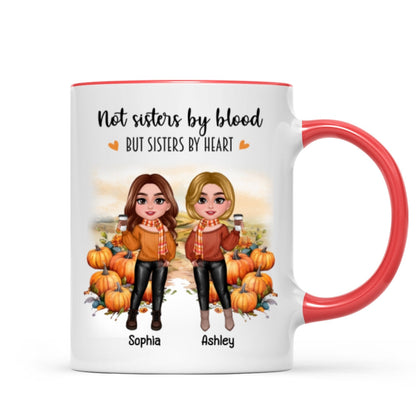 Fall Season Pumpkin Patch Besties Sisters Personalized Mug