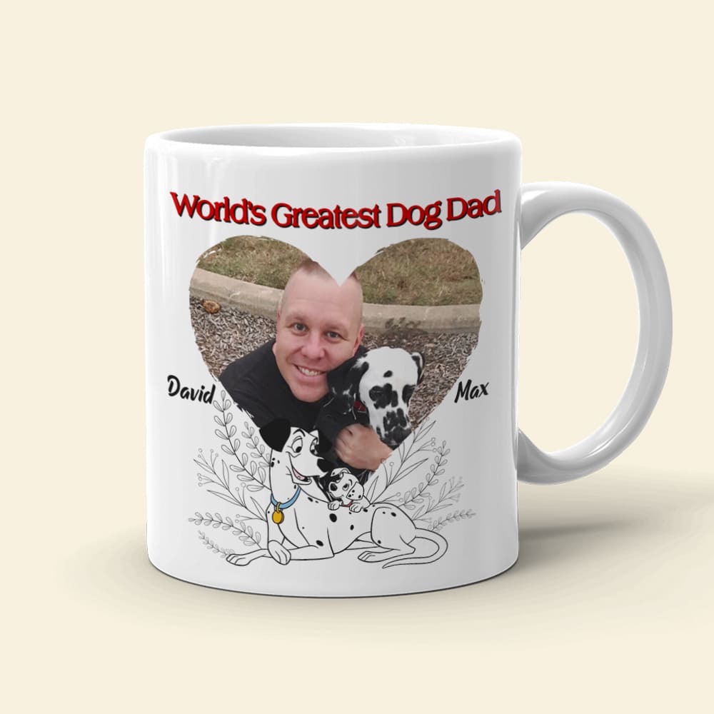 World's Greatest Dog Dad, Personalized Dog Dad Mug, Dog Lover Mug Gift, 02OHPO201223