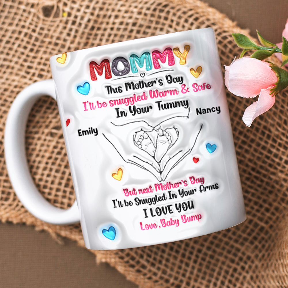 Personalized Gifts For Mom Coffee Mug Love Baby Bump