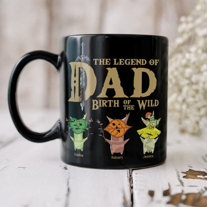 The Legend Of Dad 04NAQN300523 Personalized Coffee Black Mug